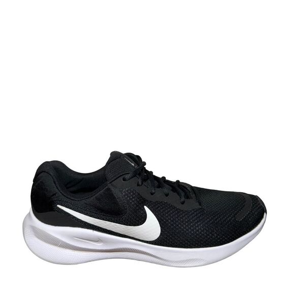 Nike Men\'s Black Running Shoes with White Swoosh size 11 main image 4